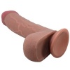 Pretty Love Sliding Skin Dildo Brown 23.4 CM