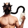 Afbeelding van XR Brands - Inhaler Gas Masker Met Fles - Zwart & Wit