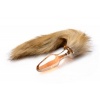 Afbeelding van TAILZ - Fox Tail Anaalplug van Glas - Oranje met Faux Fur Staart