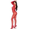 Leg Avenue 89366 Lace Bodystocking Red
