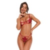 Afbeelding van Obsessive - Luise Sublim 2-delige Open Set - Rood