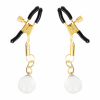 KINK Glass Bead Nipple Clamps Gold 6cm