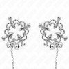 KINK - Metal Flower Nipple Clamps With Chain