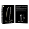Model 5 Anal Plug Borosilicate Glass Clear 12.5 cm -o- 3.5 cm