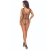 Passion BS114 Black Grid Bodystocking