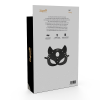 Coquette Chic Desire Vegan Leather Mask with Bunny Ears