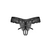 Afbeelding van Obsessive - Trinise Open Kruis String - Zwart