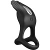 Pretty Love Silas Vibrant Penis Ring Black 7 Vibrations