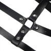 Subblime Leather Ring Chest Harness Black