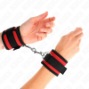 Kink Nylon Hook & Loop Restraints Red Black M2 18-35CM