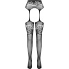 Passion S029 Stockings with Garter Black One Size