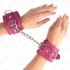 Kink 3 D-Ring Wrist Restraints, Pink