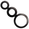 Addicted Toys Penis Ring Set Smoked