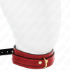 Wine Red Adjustable Necklace With Golden Details 29-42.5 CM X 4 CM