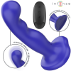 Intense Shorty Vibrator Blue Suction Cup Remote