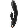 Satisfyer Double Flex Rabbit Vibrator App Black