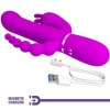 Pretty Love Cammy Triple Vibrator 4-in-1 Pink