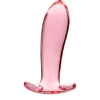 Model 5 Anal Plug Borosilicate Glass Pink 12.5 cm -o- 3.5 cm