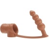 Pretty Love Penis Sleeve with Anal Plug Natural