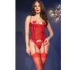 Chilirose CR 4893 Red Corset Set L