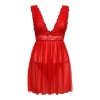Afbeelding van Christine - Babydoll & String Lieve - Rood