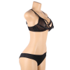Subblime Two-Piece Transparent Bra and Panties Set S/M