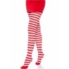 White/Red Striped Tights