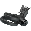Pretty Love Double Vibrating Ring Black Stimulator