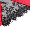 Subblime Lace Sheer Back Camisole & Thong Red/Black L/XL