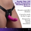 Afbeelding van XR Brands - Dubbele Vibrerende Dildo Met Harnas - Paars