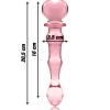 Nebula Series Model 21 Pink Glass Dildo 20.5cm