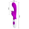 Pretty Love Butterfly Kiss Rabbit Vibrator - Purple