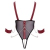Afbeelding van Cottelli Collection - Open Cup Bondage Body - Zwart
