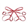 SUBBLIME 953706 Handcuffs with Bondage Belt Red One Size