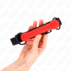 Kink Bone Gag, Leatherette Strap, Red, 41-57cm