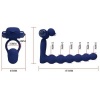 Pretty Love Ajmal Vibrating Ring with Plug Blue