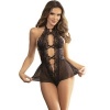 Subblime Teddy Halter Neck Bare Back Black L/XL
