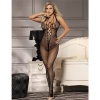 Subblime Long Fishnet Bodystocking with Chest and Back Straps