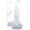 Baile Realistic Dildo Transparent 16.7 CM
