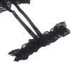 Subblime Teddy with Garter and Lace Detail Black L/XL