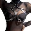 Subblime Leather Chest Harness Black
