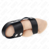 Kink Leather Penis Cage Ring With Adjustable Ball Divider