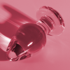 Model 3 Anal Plug Borosilicate Glass Pink 11 cm -o- 5 cm