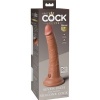 King Cock Elite Silicone Dildo 17.8 CM Caramel