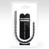 All Black 6-8mm Rippled Silicone Urethral Probe 24cm