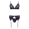 Afbeelding van Christine - Axelle 3-delig Set - Open Kruis & Cups Paars