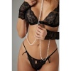 Afbeelding van Christine - 4-delige soft bondage set met parels Mea - Zwart
