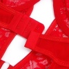 Subblime Teddy with Garter and Lace Detail Red S/M