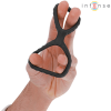 Intense Dewey Double Silicone Penis Ring Black Model 2