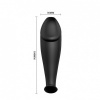 Silicone Anal Plug Penis Form And 12 Vibration Modes Black